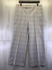 Vintage 1970-80s-Sears Roebuck Womens Plaid Woven Pull On Pants Size 18-7634