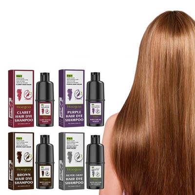 100ml Kräuter 3 in 1 Pflanzenessenz Haarfärbemittel Shampoo B3Z8