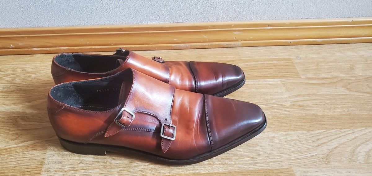Curatore Brown Wingtip Double Monkstrap Dress Shoes Curatore Wingtip Double Monk Strap Dress | Mercari main image 2