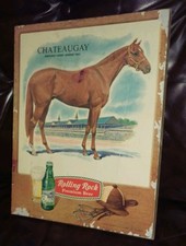 Rolling Rock Beer Cardboard 1965//Kentucky Derby