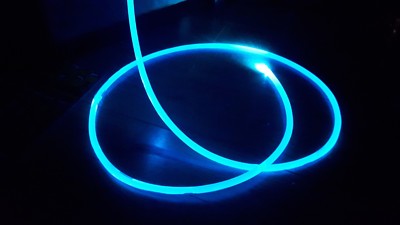 Glasfaser Sensorik Gurt Lichter 18mm Flexible SCHLANGE 400cm Autismus, Kinder