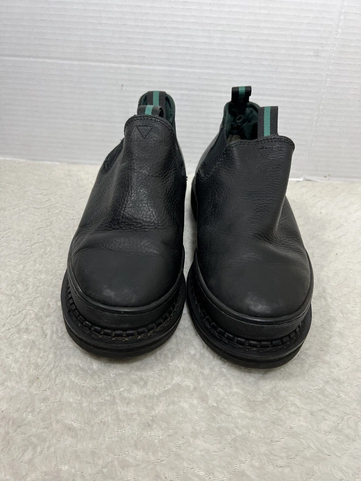 Bota de trabajo Georgia Giant para mujer talla 7,5 W Romeo de cuero negro sin cordones G3060 Foto 2 de 4