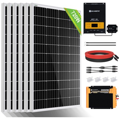 Solaranlage Photovoltaik Komplettanlage Balkonkraftwerk mit 1500W Wechselrichter
