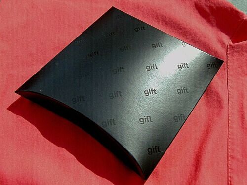 Large Black Pillow Box, Gift Box, DVD'S-Birthdays- Wedding Gift - Picture 1 of 3