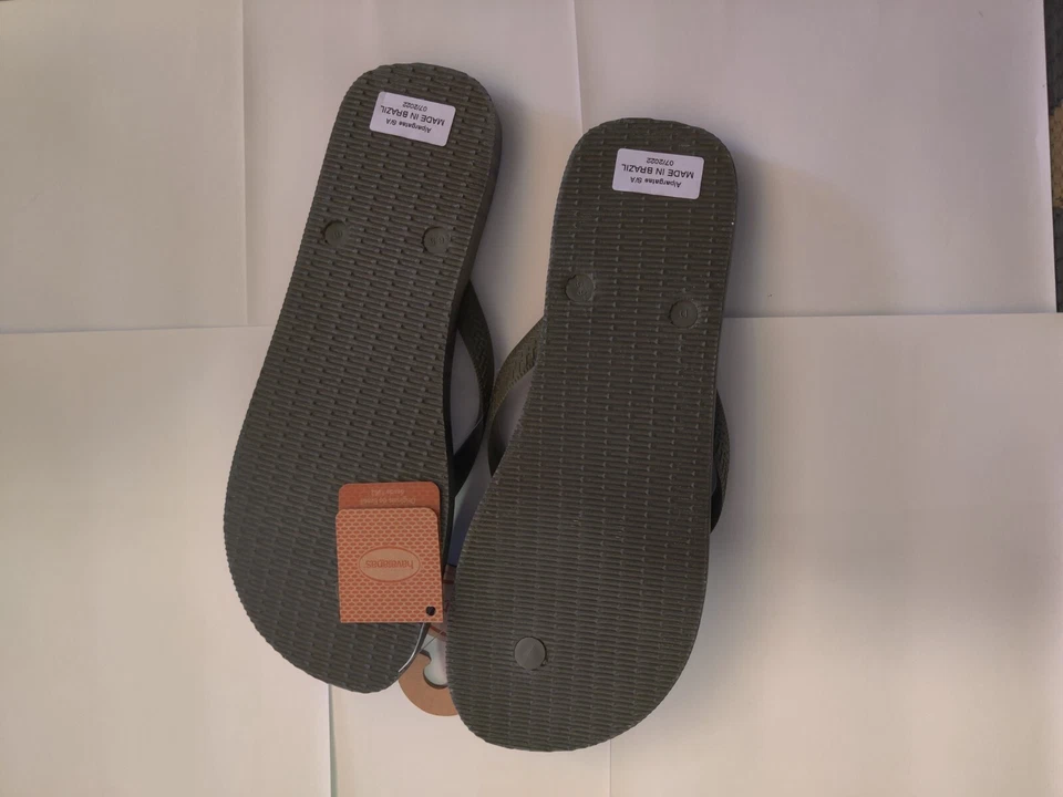 Sandalias Havaianas Para Hombres Aloha Chanclas Talla 11/12 Sin Cordones Playa Natación AA292 NUEVAS CON ETIQUETAS Foto 2 de 3