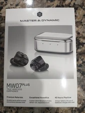 Wireless Earphones *MW07 PLUS* Master and Dynamic *FACTORY SEALED*  Black Pearl