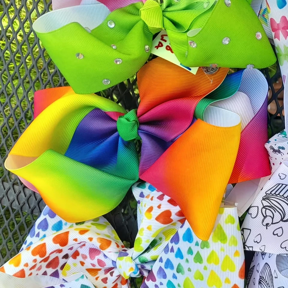 Juego de 2 Arcos Jojo Siwa ¡Aleatorio! Colorido Arco Iris Unicornio Niñas Justicia Niños Foto 2 de 3