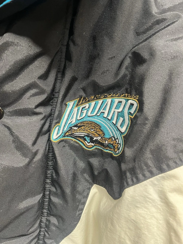 Vintage Jacksonville Jaguars Puffer Jacket XXL 90s zip up - Image 2 of 4