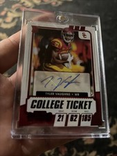 2021 Panini Contenders Draft Picks - College Ticket Auto Tyler Vaughns #169