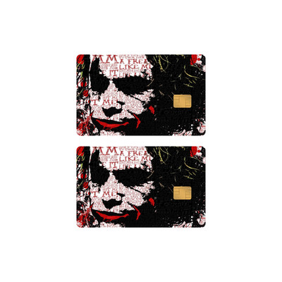 2-Pack The Joker Comic Villain Credit Card Skin | Dark Knight Debit Card Decal
