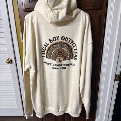 Local Boy Outfitters Hoodie   Nashville Turkey fest 2026 Size XXL Cream