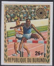 Burundi Mi.No. 864B Olympia 1972 Munich, Obstacle Course, Perforated (26)