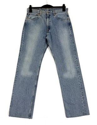 Levi's 505 Jeans Vintage Regular Straight Herren W34 Blau Denim Hose Spanien