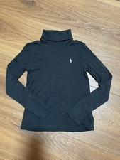 Ralph Lauren Girls Black Turtleneck Sz.6X Excellent Condition, White Polo Player