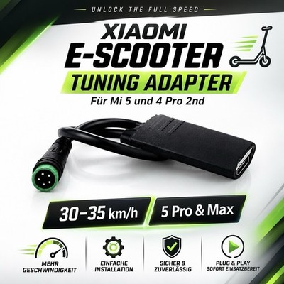 Xiaomi Tuning Adapter Plug & Play schwarz für Mi 5/Mi 4 Pro 2nd bis 35 km/h