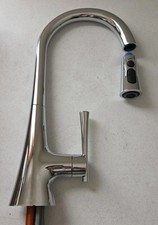 Moen 9126 Kurv 1.5 GPM Single Hole Pull Down Kitchen Faucet, Chrome