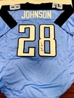 Chris Johnson Signed Custom Tennessee Titans Football Jersey JSA Authenticated