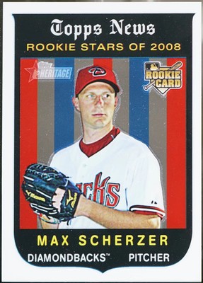 2008 Topps Heritage - Chrome Baseball Max Scherzer #C298 NM