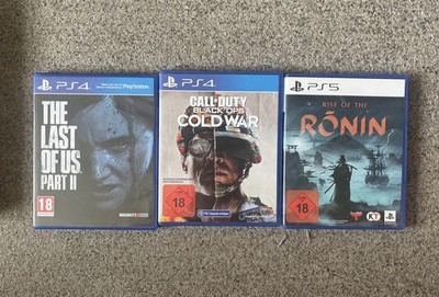 Sony ps5 3 Spiele: The Last Of Us, Rise Of The Ronin, Call Of Duty