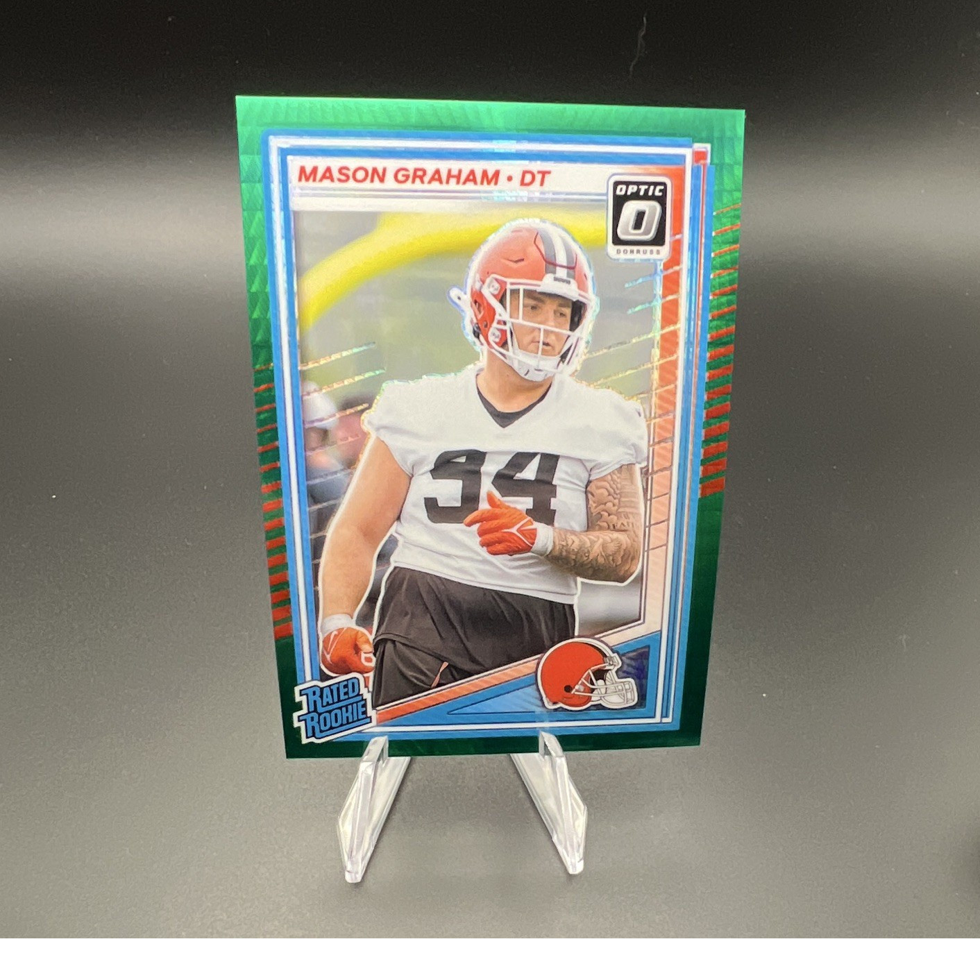 Panini 2025 Donruss Optic Green Velocity Mason Graham #206 Cleveland Roookie