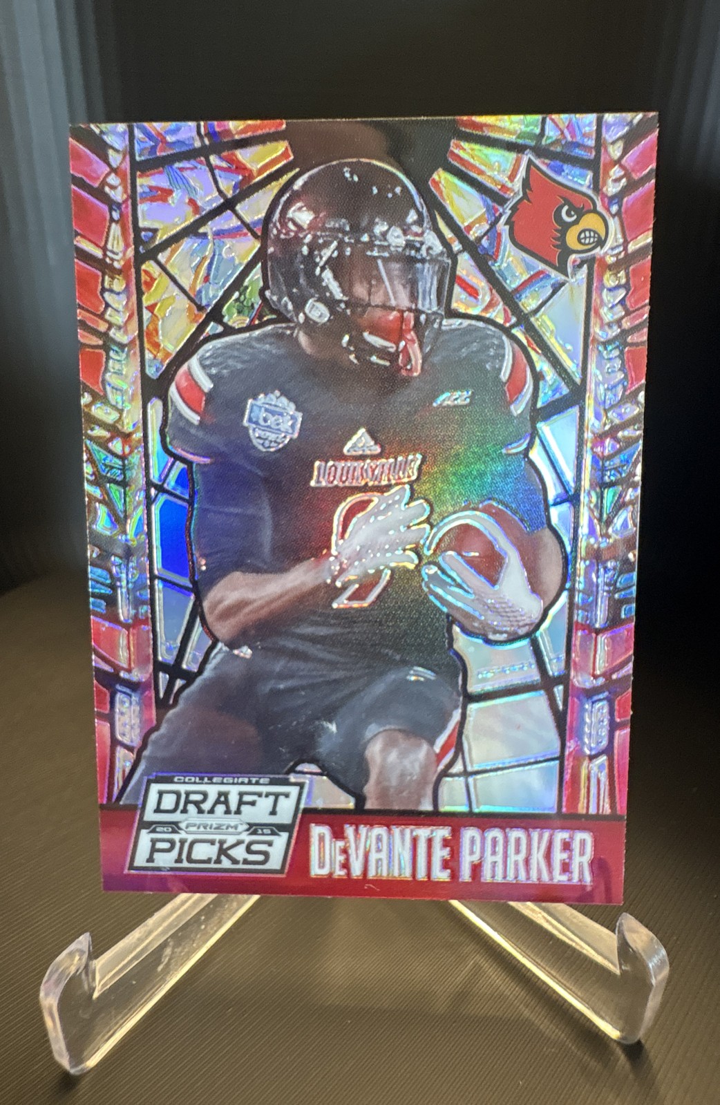 DeVante Parker Panini Prizm Collegiate Draft Picks Stained Glass #64 Base