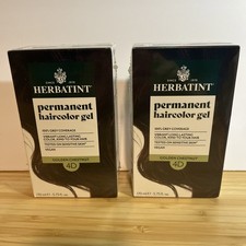 2 X Herbatint Permanent Herbal Hair Color Gel 4D Golden Chestnut 5.75 Oz