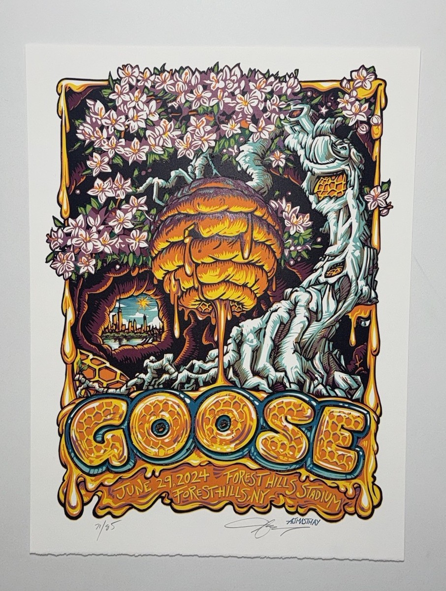 Goose The Band Poster Forest Hills NY 24 Official #'d X/85 S/N