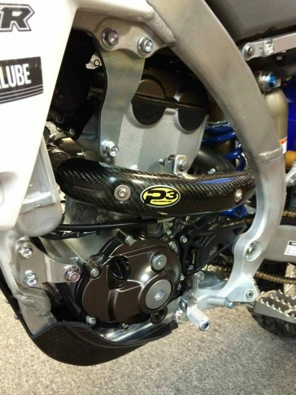 Protector térmico de fibra de carbono P3 207074 para Yamaha YZ250F/450F 14+ YZ250FX/450FX 15+ Foto 4 de 4