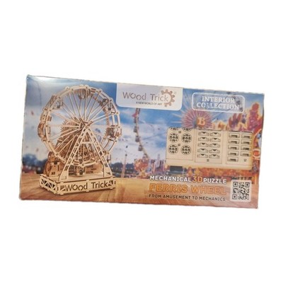 Wood Trick Ferris Wheel Rotating Mechanical Model - 3D Wooden Puzzles for Adu...