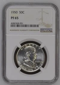 1950 Franklin Half Dollar NGC PF 65
