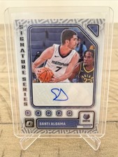 2023-24 Panini Donruss Optic Signature Series Santi Aldama #SS-ADM Auto