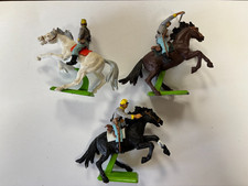 Lot of 3 Britains LTD Deetail Toy Soldiers Civil War Calvary Horses