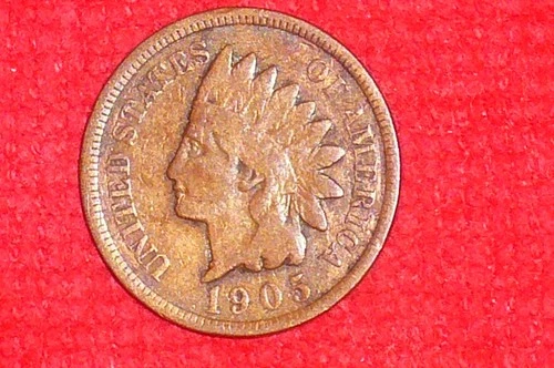 1905 Indian Head Penny, (121 Years Old), US Collection, ***(Antique Coin)**.