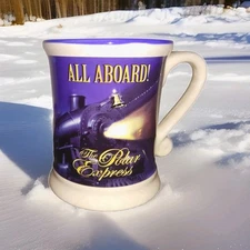 Polar Express Train Ride Believe Coffee/Cocoa Mug Warner Bros All Aboard