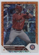 2023 Topps Pro Debut Chrome Orange Mini-Diamond Refractor 22/25 Drew Romo 6k2