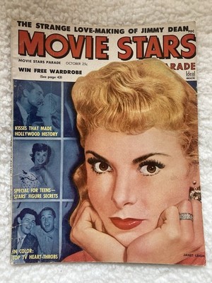 October 1955 MOVIE STARS PARADE Magazine Janet Leigh, James Dean, Natalie Wood