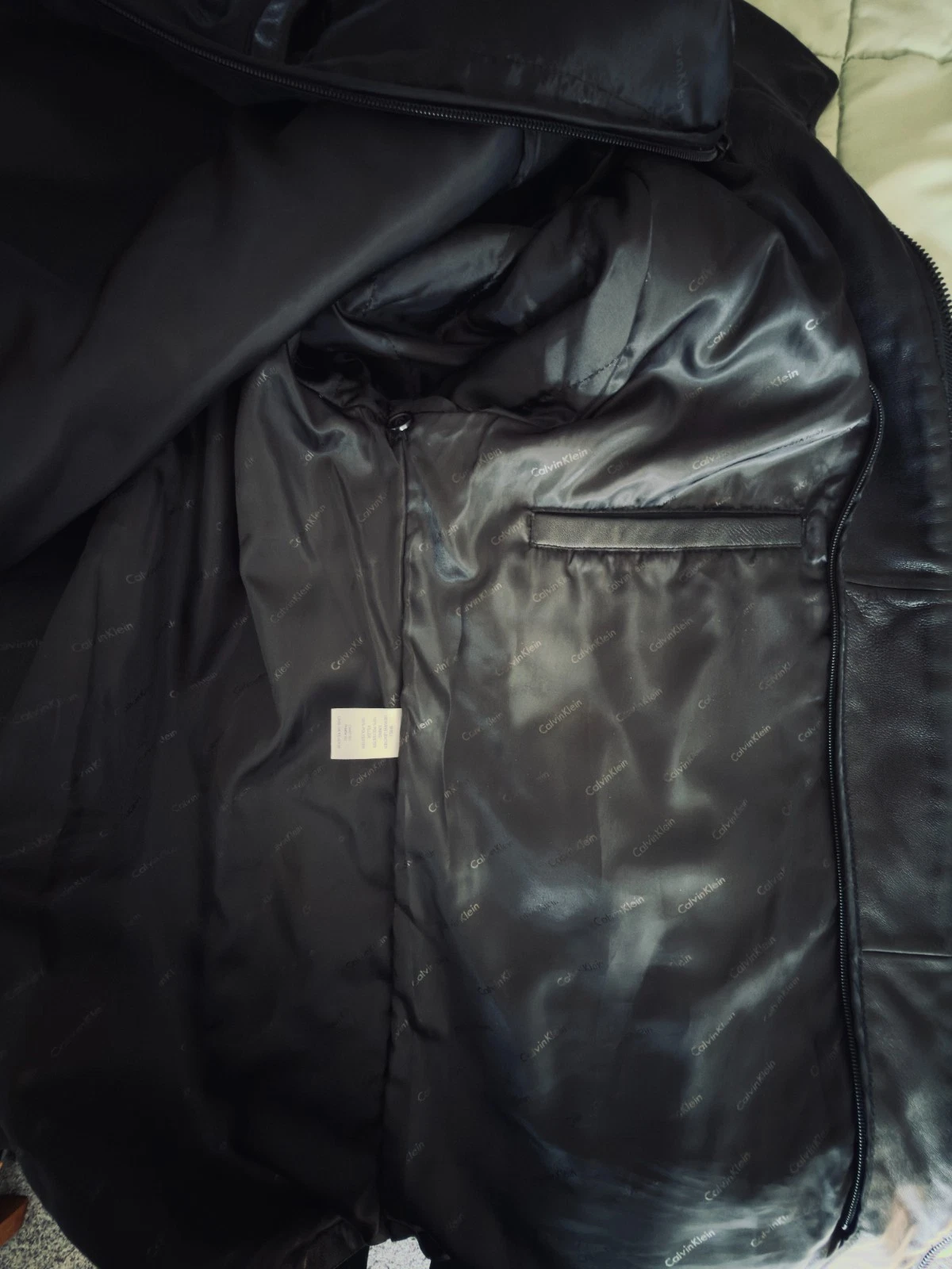 Calvin Klein Lambskin Leather Jacket Thinsulate Lined. Buttery Soft. Authentic! image 9