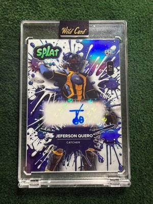 Jeferson Quero /2 - Auto Blue/White Holo Foil - 2025 Wild Card Splat Baseball