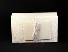 DIOR White Empty Gift Box 8.9  X 5.5  X 3  Ribbon Tissue Inside a Shipping Box