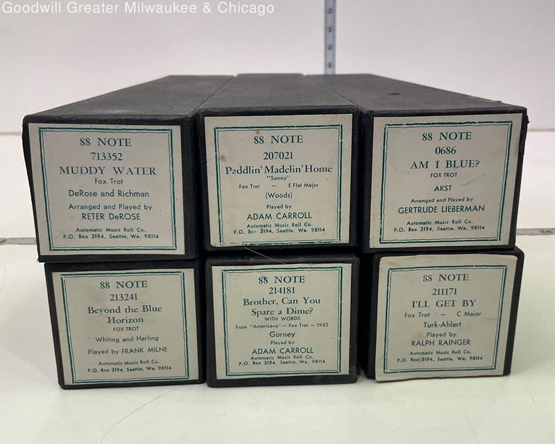 Vintage Fox Trot Medley 88 Note Piano Rolls Lot of 7