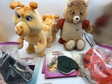 Teddy Ruxpin  Grubby W/ Books Tape Outfits Cord Grubby Doesn  t Work Teddy Talks