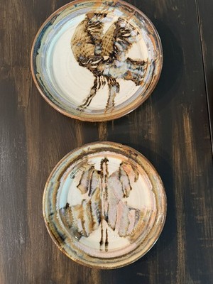 Ishmael Soto Decorated Pottery 2 plates