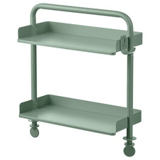 IKEA RELATERA Desk Top Shelf Light Grey Green Monitor Stand Organizer 80cm