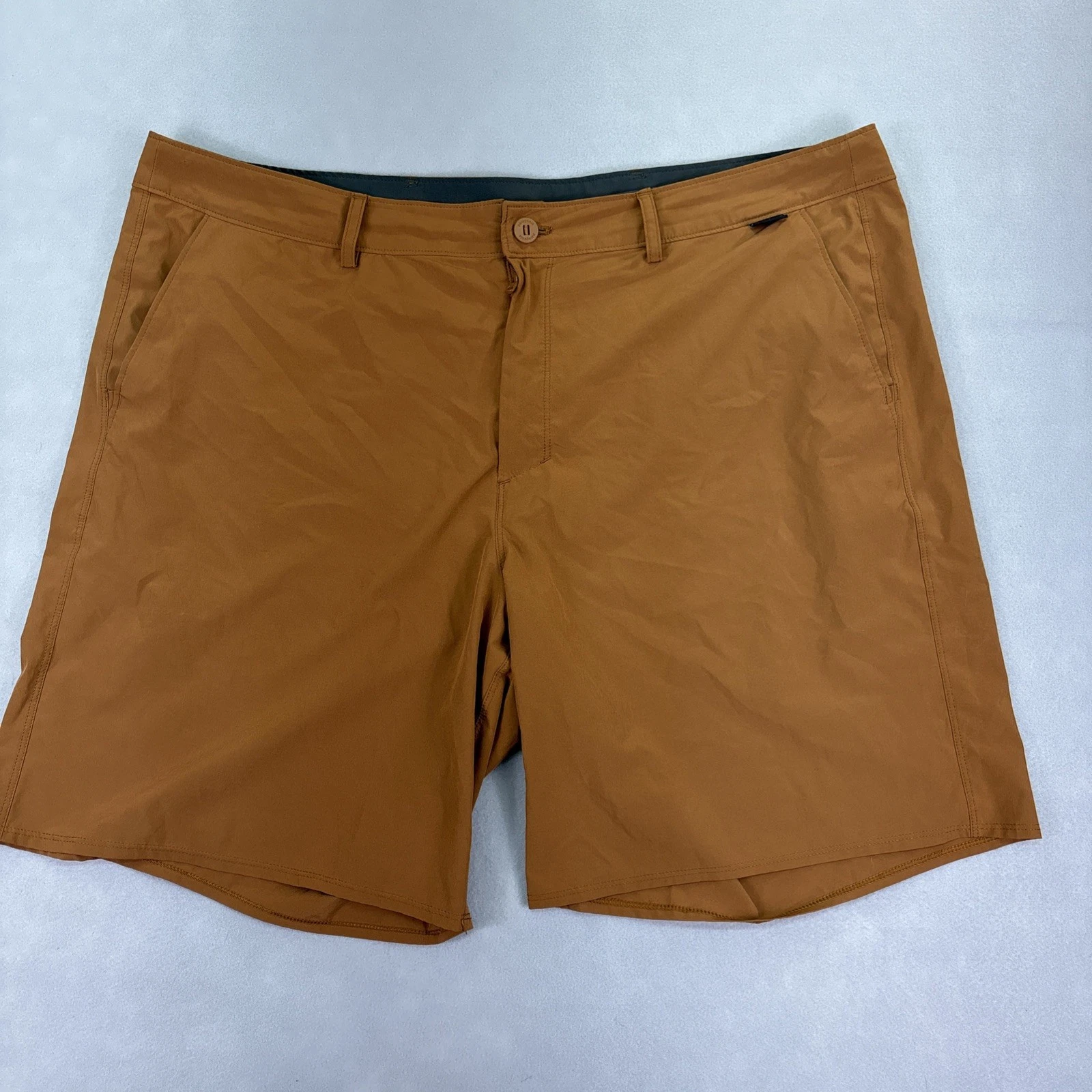 Patagonia Hydropeak Hybrid Shorts Mens 42 Brown 4-Way Stretch 9" Boardshorts