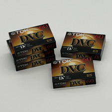 TDK DVC 60 MiniDV Digital Video Cassette Tape - Lot of 5 - Sealed