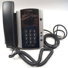 Polycom VVX 501 VoIP Touchscreen Desktop Phone Model 2201-48500-001 WORKING E223