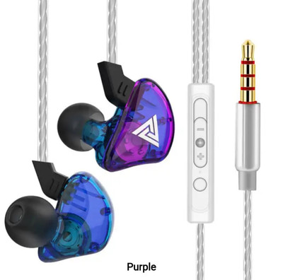 QKZ CK5 Kabelgebundene Kopfhörer Monitor Audio HiFi In-Ear Ohrhörer mit Mikrofon UK Verkäufer 