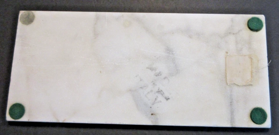 Tablero de queso de mármol gris y blanco servidor de pasta tablero de pizza hecho en Italia 12x5,5" Foto 3 de 4