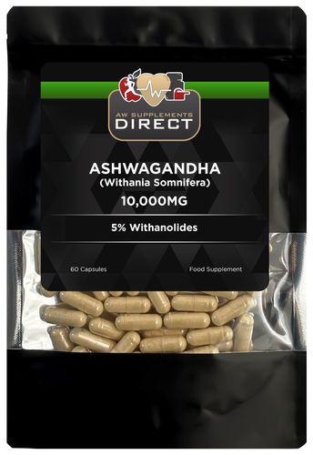 Ashwaganda 10.000mg, 5% Withanolide, 60 Kapseln, ohne Füllstoffe oder Bindemittel - Bild 1 von 8