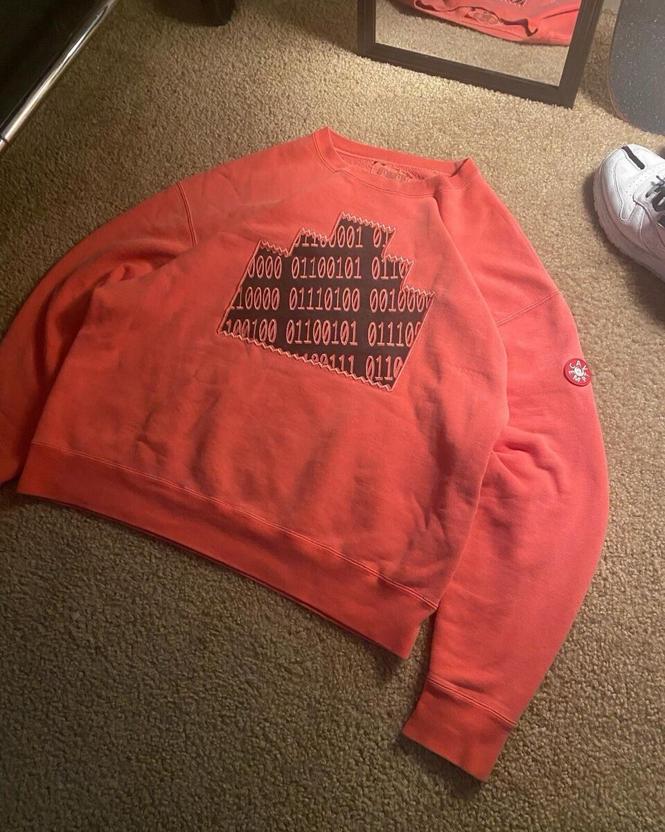 CAV EMPT 20XIX Men's OVERDYE NUMBERS ZIGGURAT Sweatshirt CAV EMPT 20XIX Men's OVERDYE NUMBERS ZIGGURAT Sweatshirt